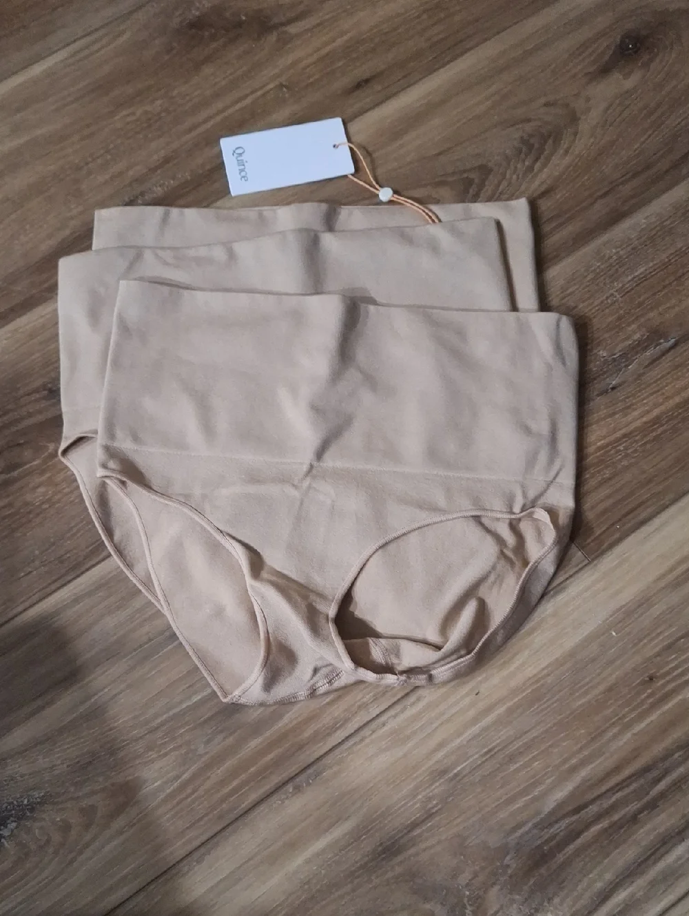 Quince Shaping High-Waisted Brief (3-Pack) Sand L NWT